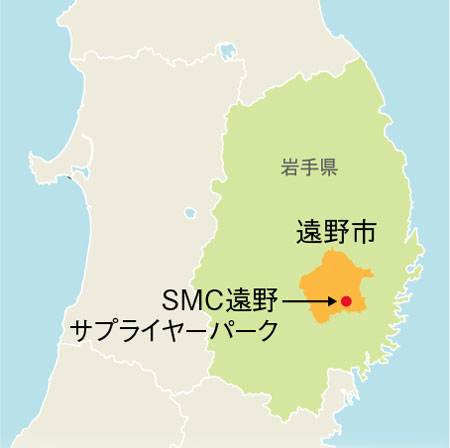 遠野の民話を記した柳田國男の『遠野物語』で知られる遠野市は岩手県の東南部に位置する。早池峰山をはじめとする山々に囲まれた盆地だ